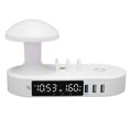 thumbnail image 1 of Charging Lamp Clock, Night Light Clock  Digital Display 100-240V 6 USB Port  For Bedroom US Plug, 1 of 8