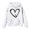 0-White503, variant on Hiijoy Girls Hoodies Loose Heart Print Pullover Casual Fall Winter Warm Sweatshirts