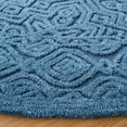 thumbnail image 3 of SAFAVIEH Textural Dinah Geometric Area Rug, Dark Blue, 6' x 6' Round, 3 of 7