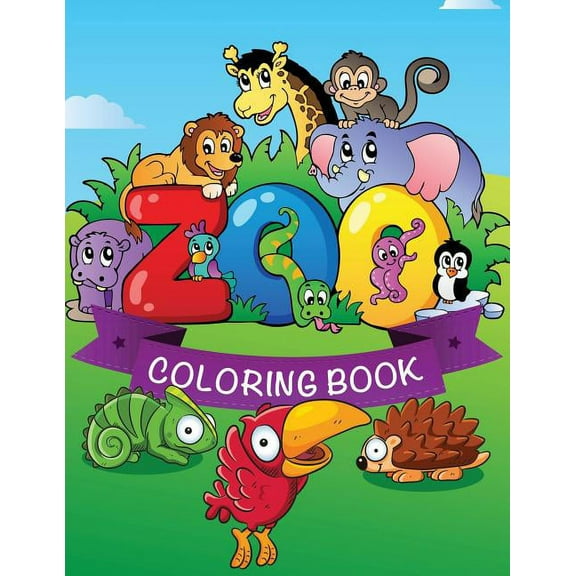 Zoo Coloring Book, (Paperback)