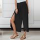 thumbnail image 5 of Gibobby pantalones de mujer Pantalones de yoga sueltos de cintura alta con cintura elástica para mujer Pantalones largos casuales (Negro, S), 5 of 5