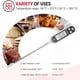 thumbnail image 5 of Termómetro Digital para Cocina en Forma de Bolígrafo | Sonda Instantánea para Carne en BBQ, Horneado, Leche, Dulces y Cerveza Casera | Temperatura Rápida y Precisa | Sonda Larga de Acero Inoxidable, 5 of 7