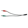 thumbnail image 3 of Divisor de auriculares para computadora, adaptador de auriculares para audio y micrófono de PC, conector hembra de 3,5 mm a macho de 0,5 mm, 3 of 8