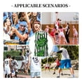thumbnail image 6 of Naloa Palm Greenery Basketball Jersey Reversible Men's Mesh Athletic Sports Shirts Training Practice S-4XLLarge, 6 of 6