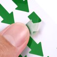 thumbnail image 4 of Small Arrow Sticker Label 1.2x0.4", 600 Pcs Adhesive Color Coding Sign Decal, Green, 4 of 5