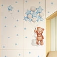 thumbnail image 4 of Pegatinas de pared para decoración de habitaciones para niños, color azul, calcomanías de pared de dibujos animados, carteles artísticos de pared para bricolaje, calcomanías artísticas para despegar y pegar para niños y decoración de jardín de infantes JM, 4 of 4