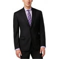 thumbnail image 2 of Shaquille O'neal Mens Big & Tall Texture Two Button Blazer Jacket, Black, Big & Tall, 44 Long, 2 of 2