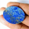thumbnail image 2 of 74.30Cts Natural Gold Marks Lapis Lazuli Oval Cabochon Loose Gemstone c304, 2 of 4
