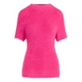 thumbnail image 5 of Scoop Women’s Fuzzy Sweater Top with Short Sleeves, Lightweight, Sizes XS-XXL, 5 of 5