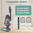 thumbnail image 3 of Aorsher Compatible with Shark Power Detect Upright Cleaner Replacement Parts 7 Pack for AZ4000 AZ4002 AZ4000C, 1 Roller Brush, 2 HEPA Filter, 4 Foam & Felt Filters, 3 of 8