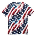 thumbnail image 4 of Gubotare Patriotic Shirts for Kids Boys Girls 4th of July T-Shirt American Flag Tees Kids Toddler Short Sleeve Tee Shirts Sizes 3-13 Years (Dark Blue,8-9 Years), 4 of 4