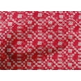 thumbnail image 4 of oneOone Cotton Poplin Red Fabric Geometric Bandhani Craft Projects Decor Fabric Printed By The Yard 56 Inches Wide, 4 of 4