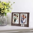thumbnail image 4 of Gmogad Anniversary Photo Frame Wooden Display Stand - Holds Two 6x4 Pictures for Wedding Couple Valentine's Gift Home Decor Personalized Years Marker, 4 of 6