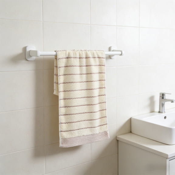 Alaparte White Striped Cotton Hand Towels for Bathroom, 14"x30" Ultra Soft Absorbent Decorative Hand Towels for Kitchen & Everyday Use Breathable Hand Face Towels for Spa Gym Hotel