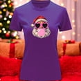 thumbnail image 3 of Playera Blusa Con Estampado De Santa Fashion Con Lentes Y Chicle Ropa De Mujer Color Morado Talla Grande Marca Emil SaEs, 3 of 4