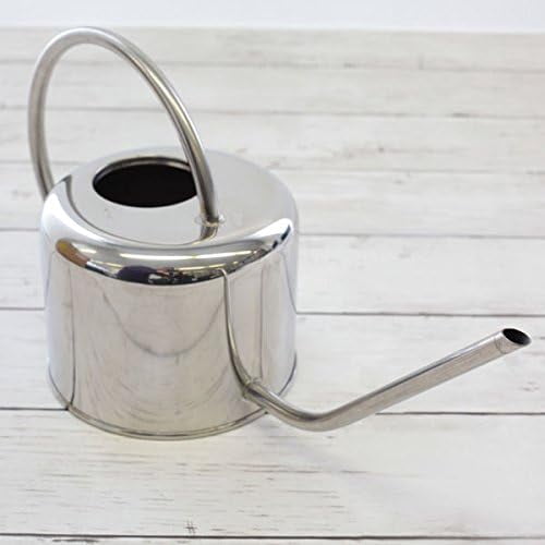 Esschert Design Stainless Steel Watering Can Modern Style Small Silver