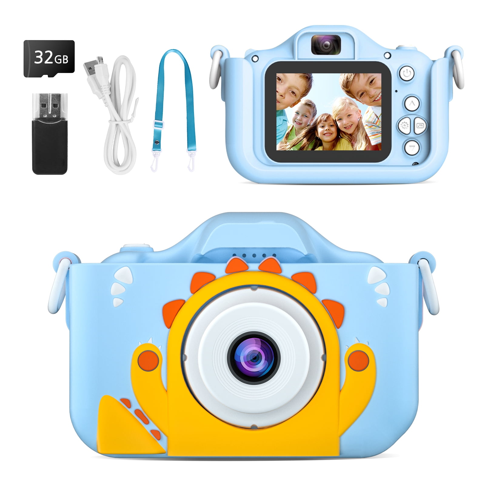 Kids Selfie Camera,1080HD 20MP Digital Camera for Boys Girl,Kids Toys Christmas Birthday Gifts for Girls Age 3-12 Kids Camera with 32GB SD Card