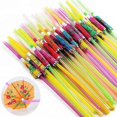thumbnail image 3 of 150 Pcs Umbrella Straws Colourful Disposable Bendable Drinking Straws For Beach Theme Parties Bar Cocktail Decoration, 3 of 5