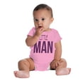 thumbnail image 6 of Little Man Cute Adorable Son Grandson Bodysuit Jumper Boys Infant Baby Brisco Brands NB, 6 of 7