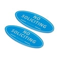 thumbnail image 1 of Unique Bargains 7'x3' No Soliciting Sign Acrylic Self Adhesive Oval Door Sticker Wall Sign Blue 2 Pack, 1 of 5