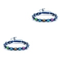 thumbnail image 4 of Cuerda tejida Sonducket Accesorios populares femeninos Cadena de mano Desgaste Azul 2Conjunto, 4 of 6