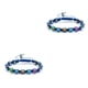 thumbnail image 2 of Guardurnaity trenzada Longitud ajustable tejida Suministros de joyería Accesorios populares Encanto Cadena de mano Adultos Azul Azul 2Conjunto, 2 of 6
