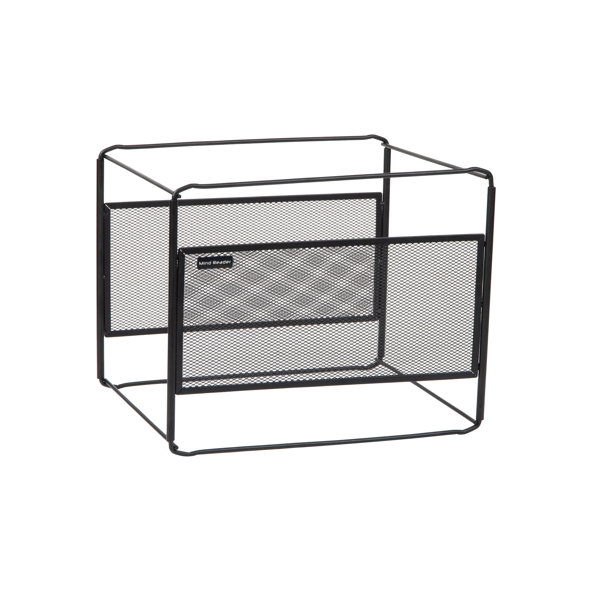 Mind Reader Hanging File Folder Organizer, Desktop Organizer, Storage, Office, Metal, Black