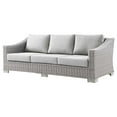 thumbnail image 3 of Lounge Sectional Sofa Chair Set, Rattan, Wicker, Grey Gray, Modern Contemporary Urban Design, Outdoor Patio Balcony Cafe Bistro Garden Furniture Hotel Hospitality, 3 of 10