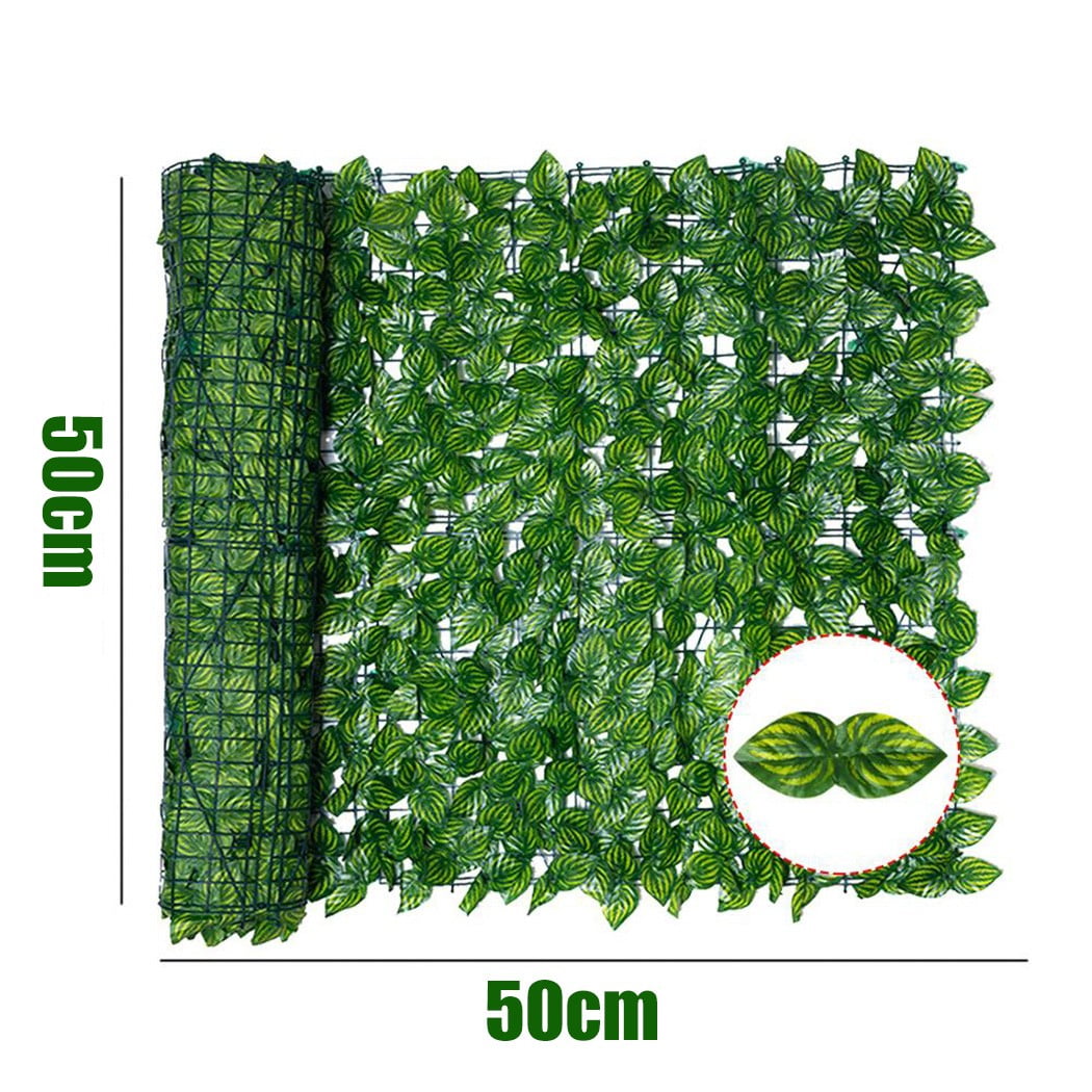 Artificial Faux Ivy Leaf Hedge Panels Privacy Fence Screening Garden Plants Details about   DI 