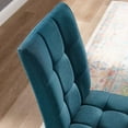 thumbnail image 3 of Modway Promulgate Biscuit Tufted Upholstered Fabric Dining Chair Set of 2, Blue, 3 of 3