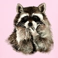 thumbnail image 3 of CafePress - Cute Humorous Watercolor Raccoon Blowing A Kiss T - Light T-Shirt Kids XS-XL, 3 of 4