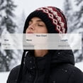 thumbnail image 5 of Women Hats for Winter Thick Knit Cozy Winter Ski Hat with Ear Covers，Vintage Pattern, 5 of 9