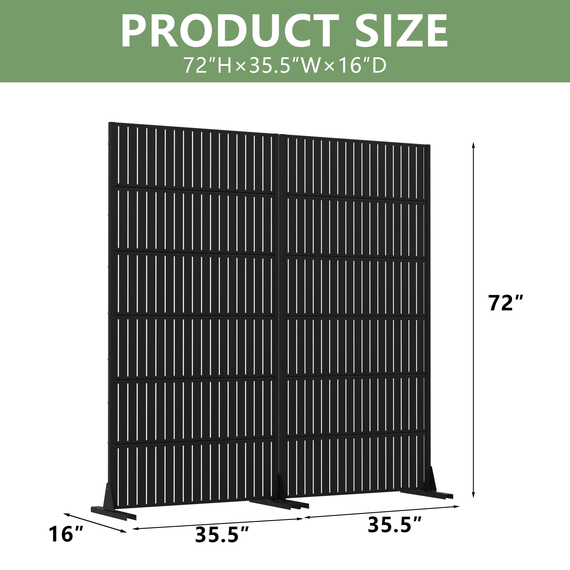 Privacy Metal Screen Fence Panel