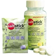 SaltStick Electrolyte FastChews, 60 Lemon Lime Chewable Electrolyte Tablets, 60 Count