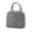 Grey, variant on Insulated Lunch Tote Bag Thermal Cooler Lunch Box Bag, Durable Oxford Cloth Front Pocket Design Reusable Handheld Lunch Container, For Adult Work Picnic Outdoor Use(Black)