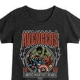 thumbnail image 3 of Marvel The Avengers - Band Tee Style - Toddler And Youth Girls Fitted Short Sleeve Graphic T-Shirt, 3 of 5
