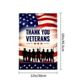 thumbnail image 4 of Amhnf Thank You Veterans American Flag Garden Flag For Home Outdoor Garden Yard Decor 12x18 inch, 4 of 5