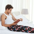 thumbnail image 5 of Logiee Surfing Santa Print Pajama Pants for Men,Men’s Pajama Bottoms,Mens PJ Pants with Pockets & Button Fly-XX-Large, 5 of 6