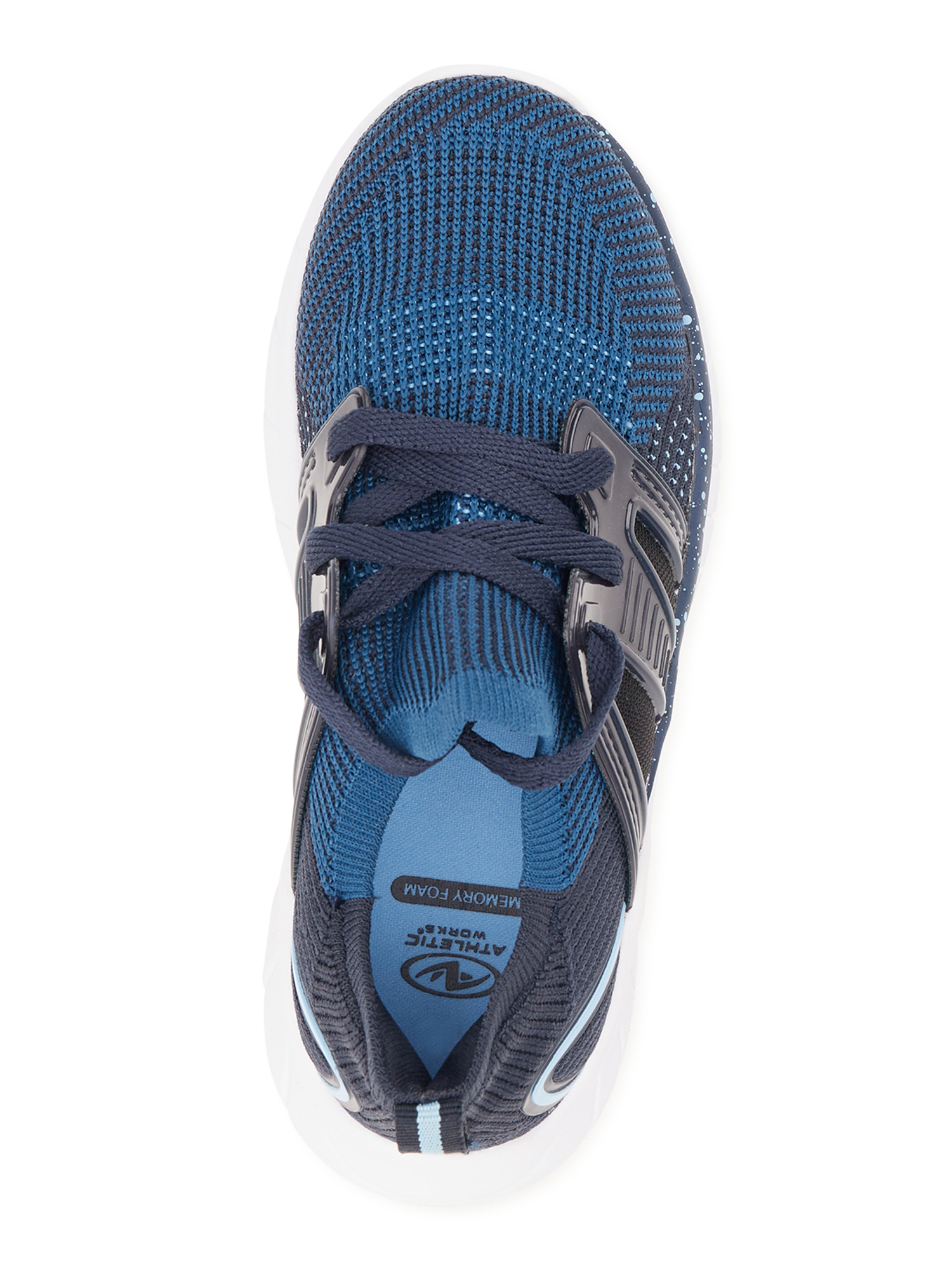 Athletic Works Little & Big Boys Knit Cage Athletic Sneakers, Sizes 13-6