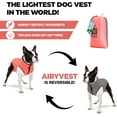 thumbnail image 5 of AiryVest Lightweight Reversible Winter Dog Coat - Warm Dog Jacket - Water Resistant Windproof - Insulated Dog Apparel for Small, Medium & Large Dogs - Comfortable Dog Puffer Vest - Pink-Grey, 5 of 6