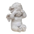 thumbnail image 1 of Estatua de ángel de querubín nórdico, adorno de ala de querubín, colección de ángel conmemorativo No veo, 1 of 9
