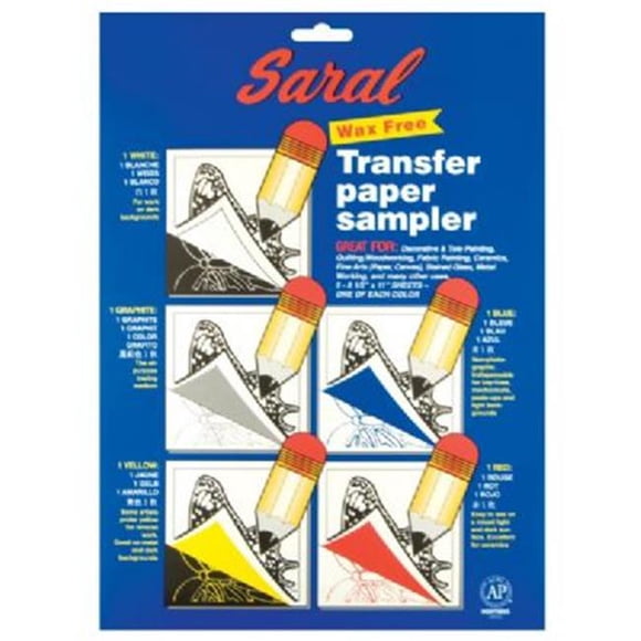 Saral SARALSAMPLE 8.5'' x 11'' Wax-Free Transfer Paper Sampler