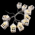 thumbnail image 2 of CIMAXIC Light String 1pc Christmas Decor Wooden House Light String Novelty Lighting Tree Decoration,39.37"X2.17"X1.57", 2 of 4