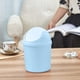 thumbnail image 4 of Cubo de basura, bote de basura con tapa, mini bote de basura de escritorio, cesta de plástico para papeles de cocina del hogar con tapa, contenedor de almacenamiento, bote de basura, 4 of 6