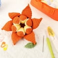 thumbnail image 4 of YWIYIUD DIY Crocheted Peelable Kit Cute Handmade Knitted Orange Doll Crochet Kit With Colorful Wool Yarn Instruction & Yarn Hook for Beginners 3.15inch, 4 of 8