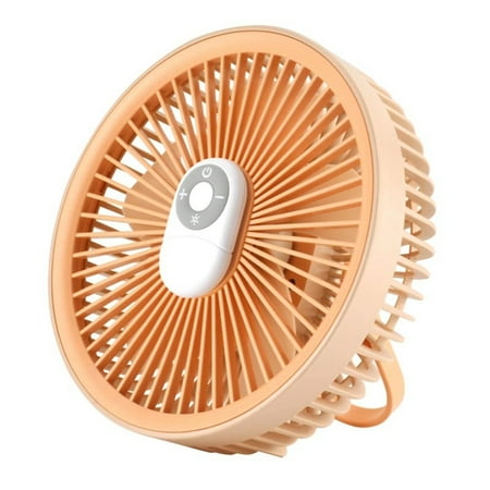 

Camping Fan with LED Lantern 4000MAh Outdoor Small Tent Fan Portable Quiet Desk Fan for Picnic BBQ Fishing Travel Pink