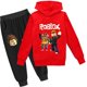 thumbnail image 1 of Roblox traje de ocio bidimensional periférico de animación de juego para niños y niñas, suéter y pantalones para niños, nuevo, dos piezas, 1 of 4