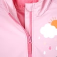 thumbnail image 2 of Disney Minnie Mouse Little Kids' Boy or Girl Hooded Rainwear Jacket with Water-Resistant Shell Multi-Color Disney Character Print, 2 of 4