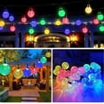 thumbnail image 5 of Guirnalda de luces solares para exteriores de 11 m y 60 LED, resistente al agua IP65, con 8 modos multicolor, luces decorativas para jardín, terraza, patio, casa, Navidad y boda., 5 of 5