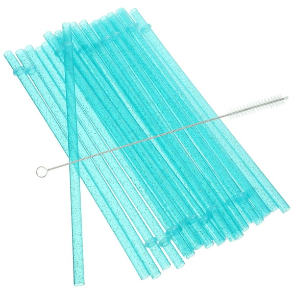Toddmomy Reusable Straws Green Plastic 25Pcs 0.28x0.28x9.04in